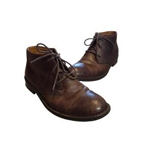 Born chukka boots leather brown lace up dress casual shoes mens 10